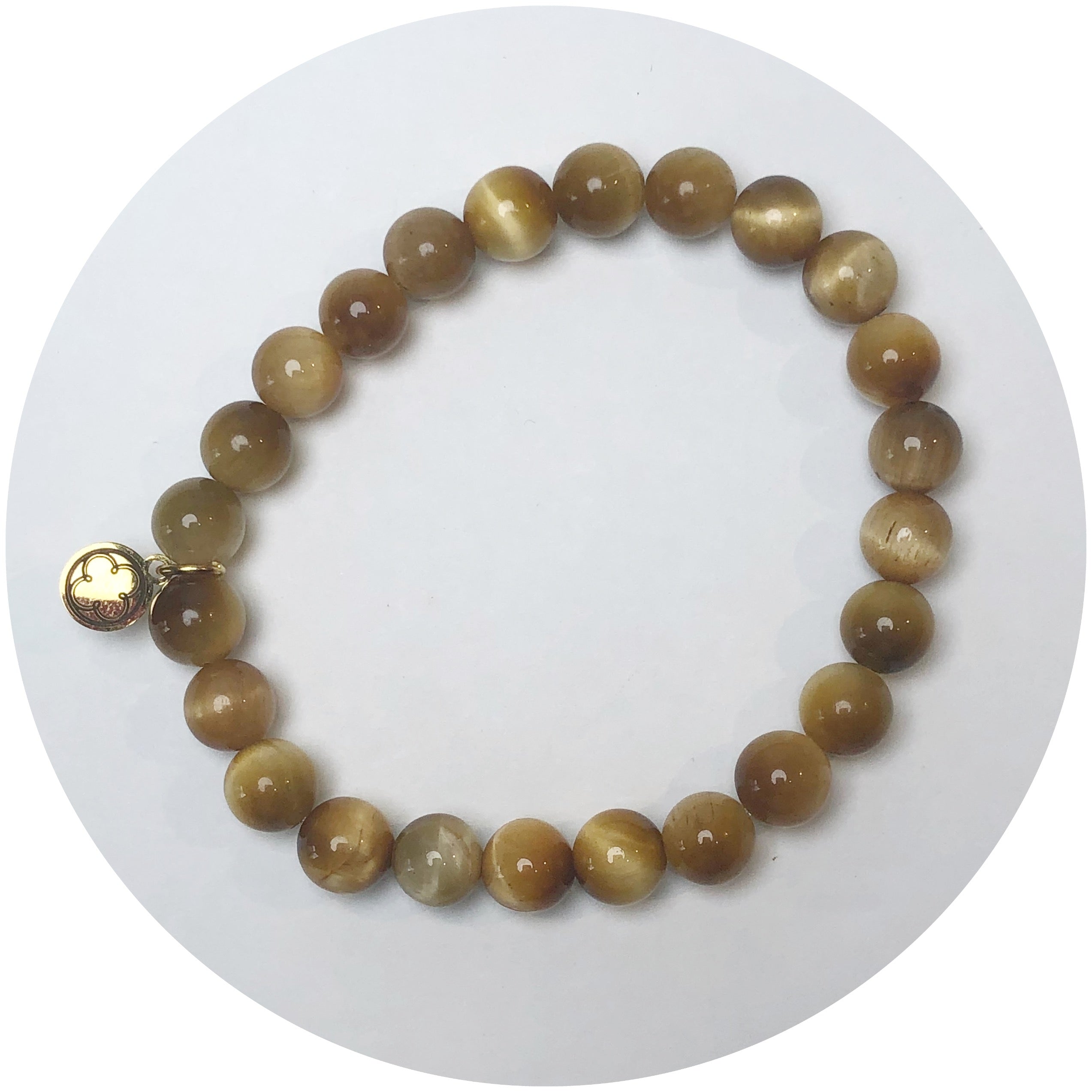 Gold Tiger Eye Beaded Bracelet