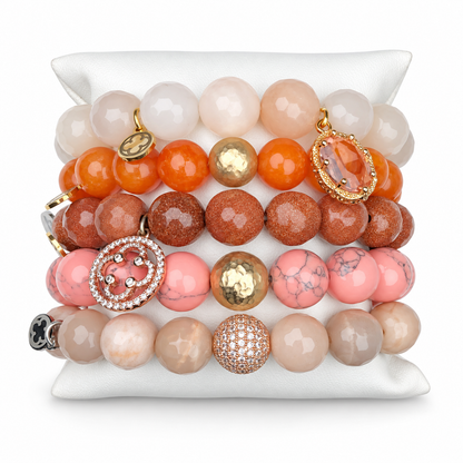 Candy Apple Armparty on white studio background
