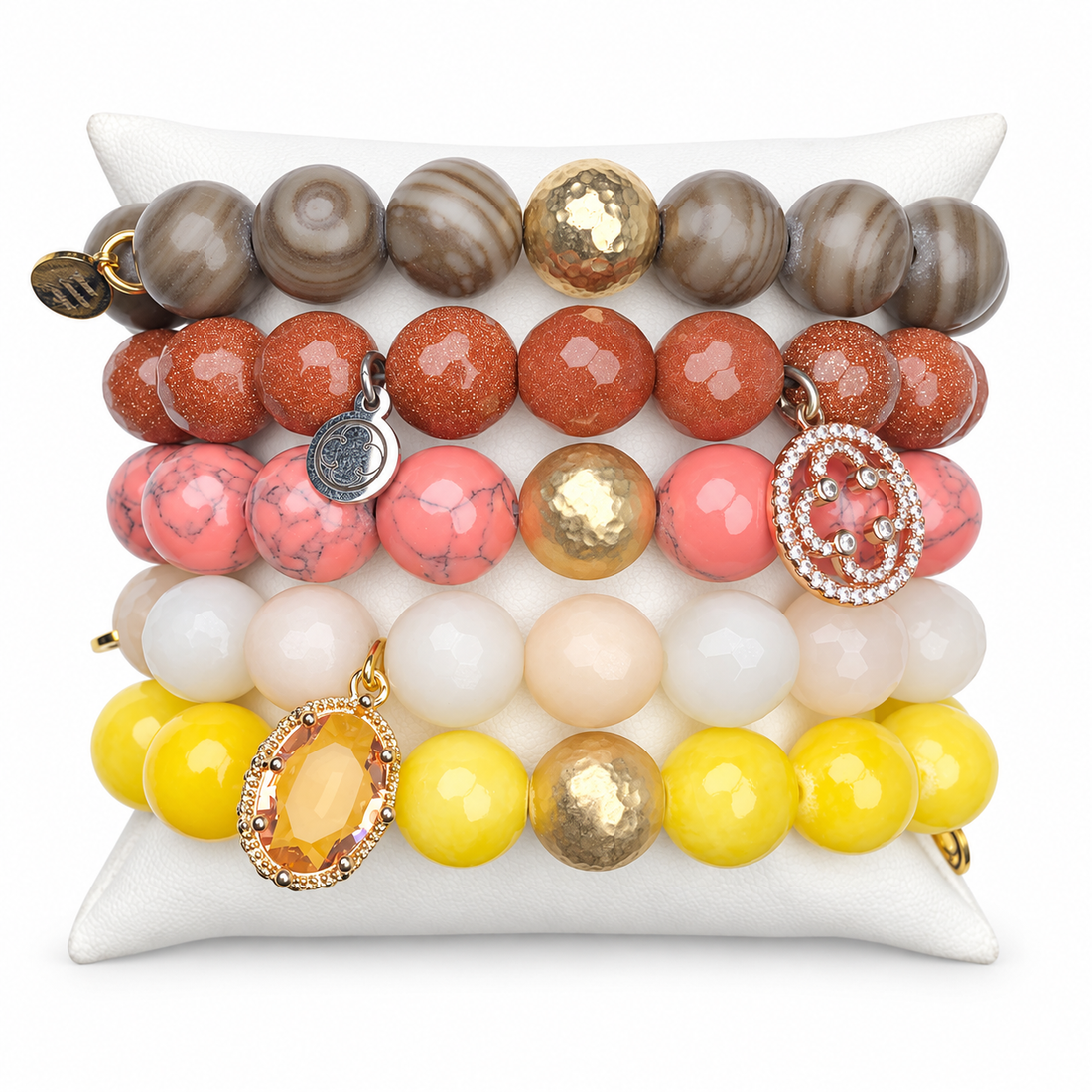 Amber Nights Armparty on white studio background