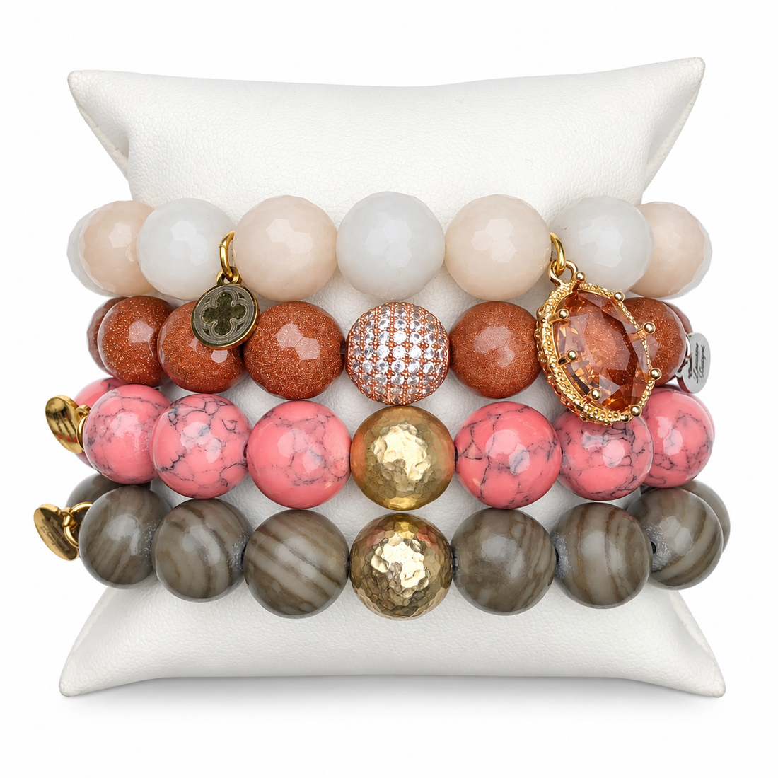 Candied Pecan Armparty on white studio background