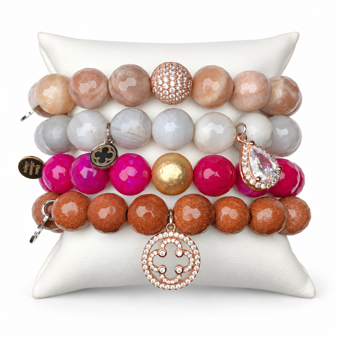Sweet Cherry Pie Armparty on white studio background