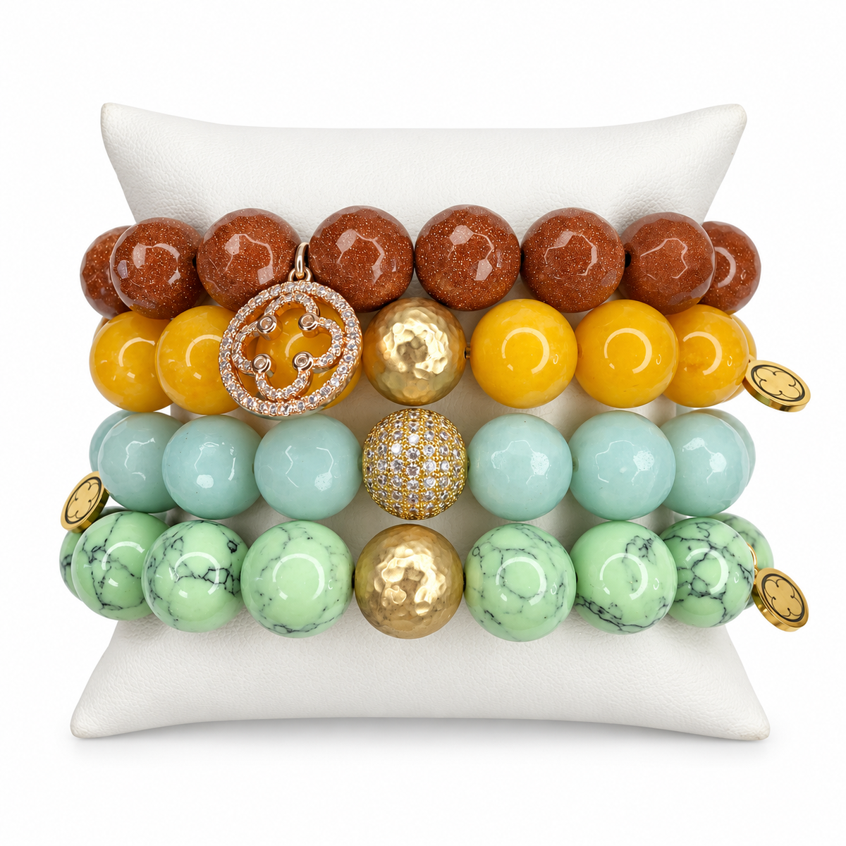 Falling Leaves Armparty on white studio background