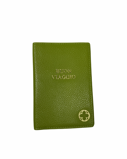 Green Leather Passport Cover