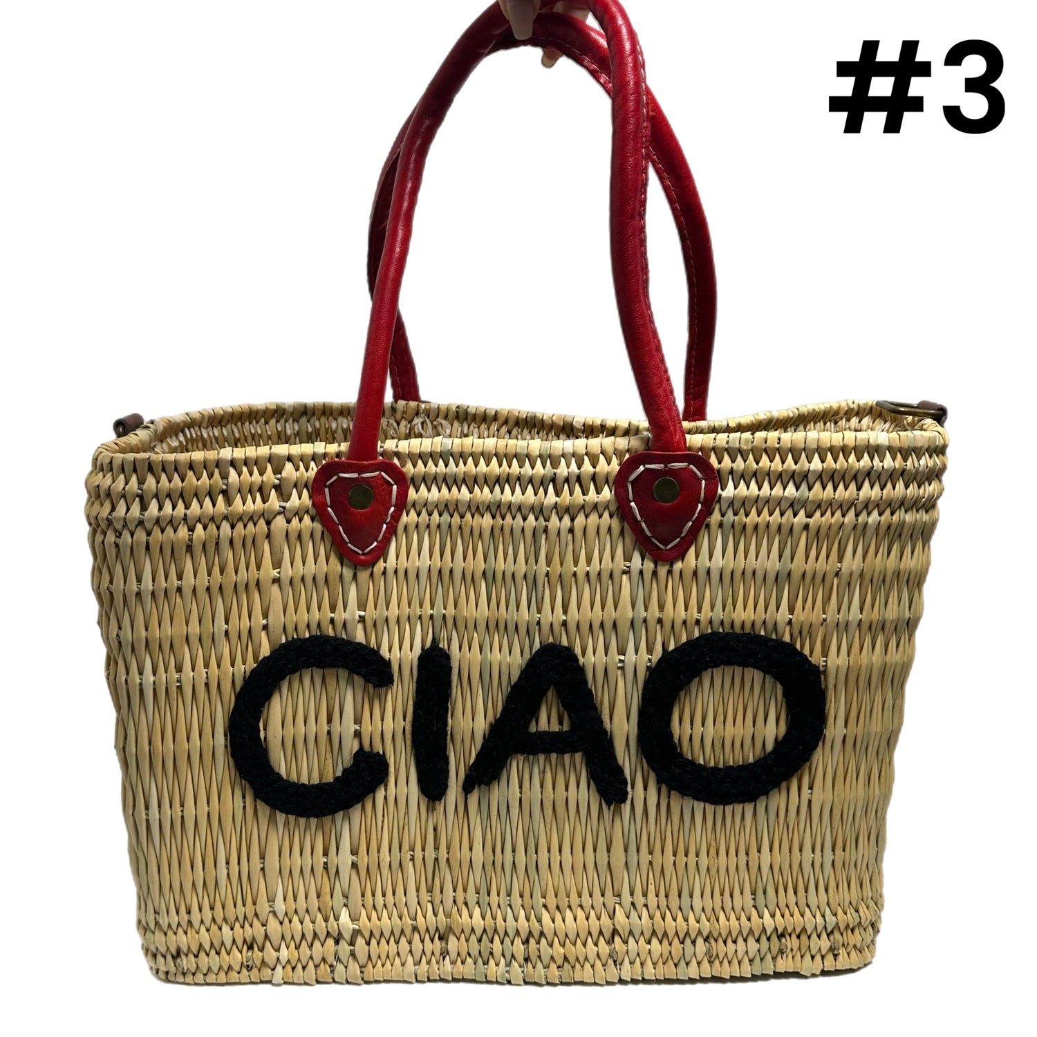 LILLIANA CIAO BAG WITH RED HANDLES