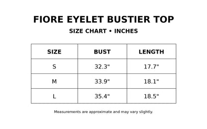 Fiore Eyelet Corset Top