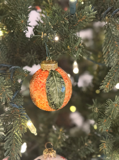 Arancia Sicilian Handpainted Ceramic Ornament