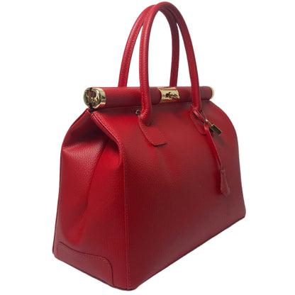 Caterina Red Leather Handbag