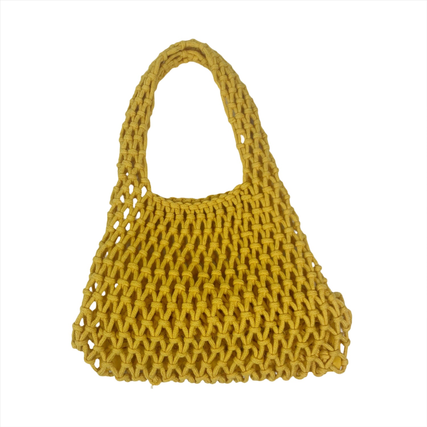 Catie Crochet Yellow Mini Bag