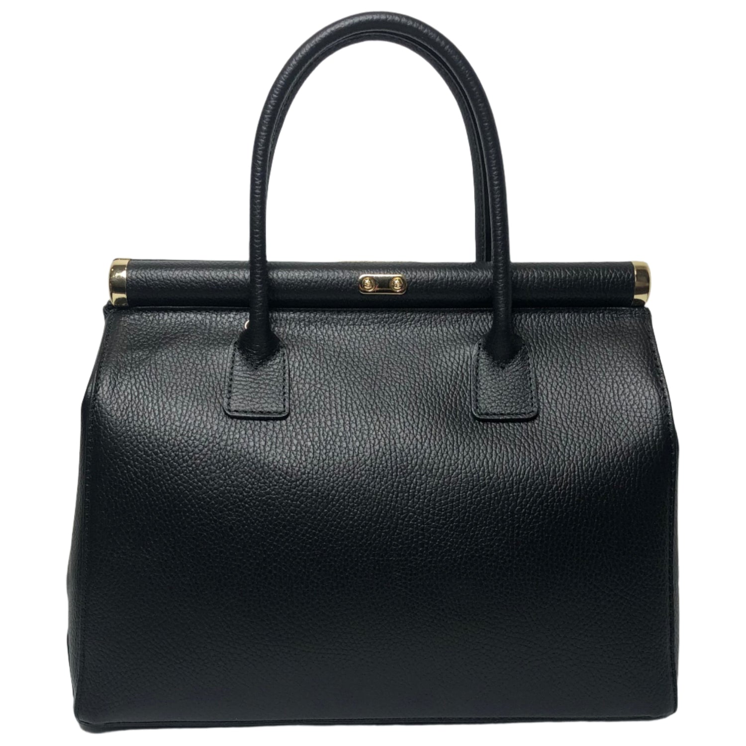 Caterina Black Leather Handbag