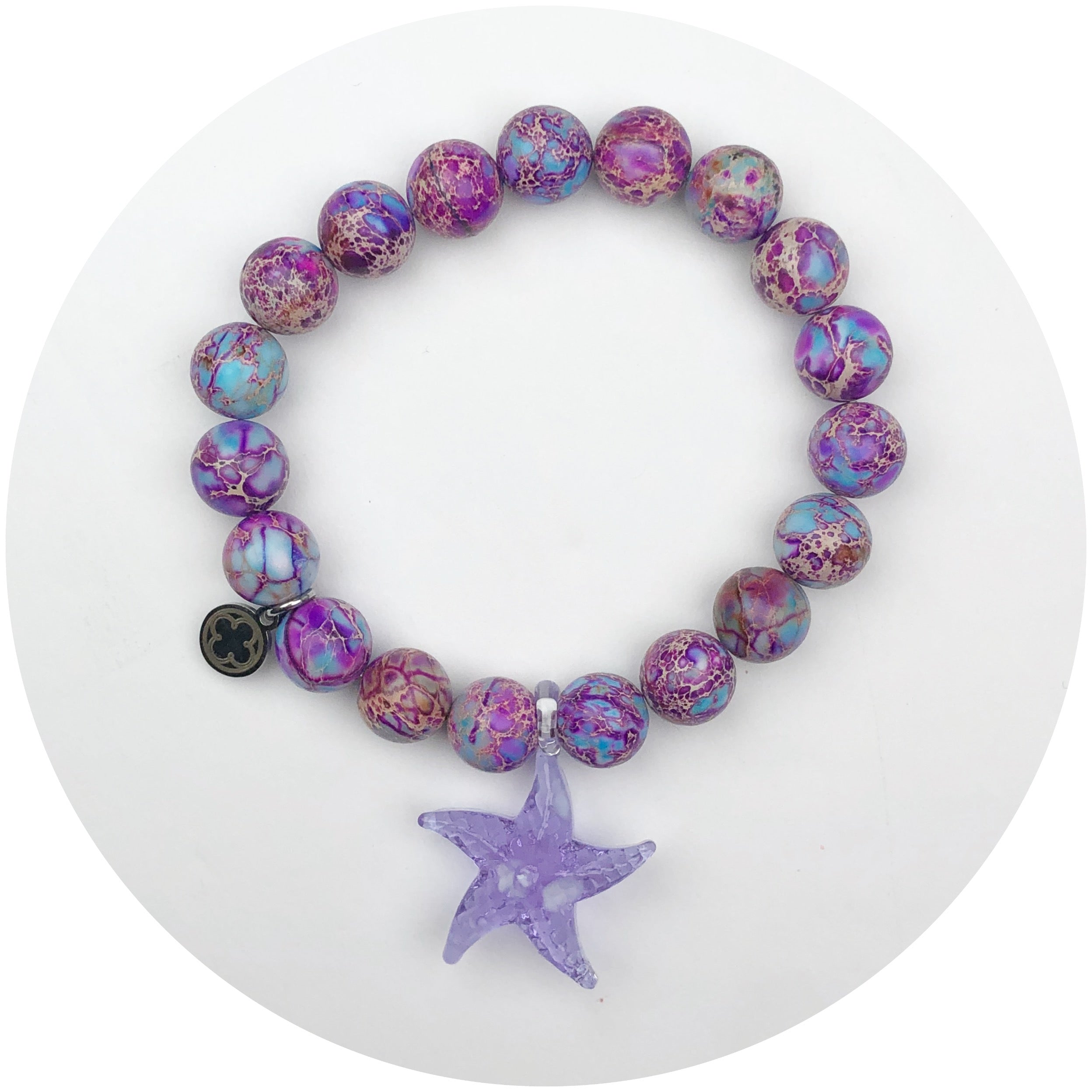 Imperial Mulberry with Lilac Crystal Pendant