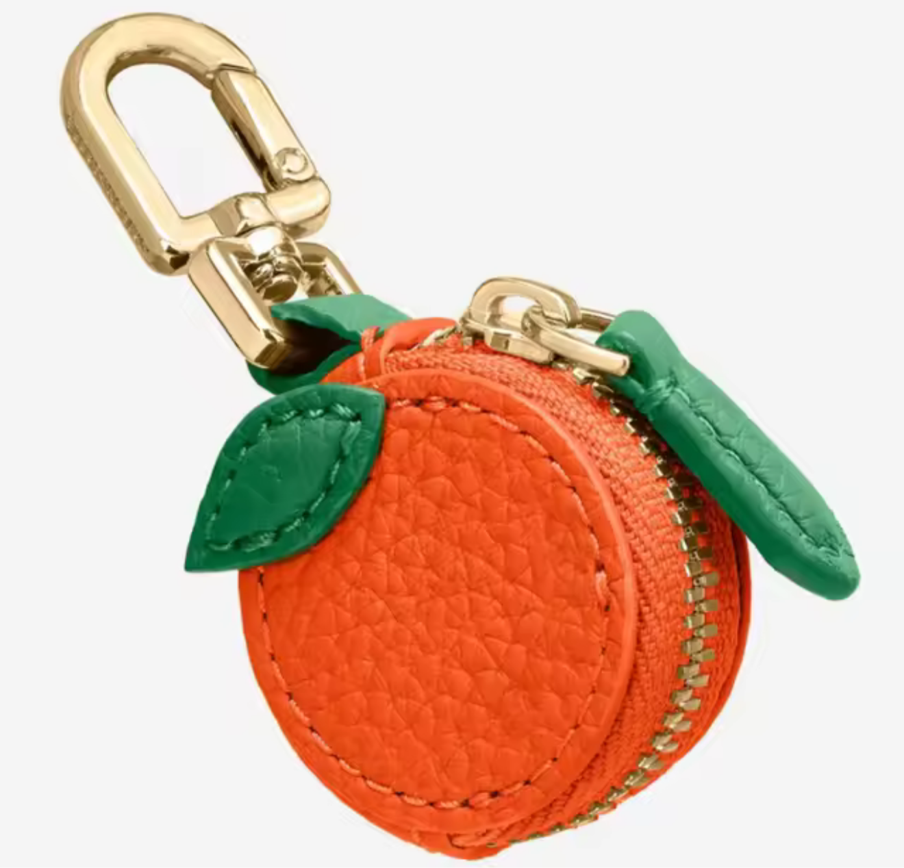 Orange Bag Charm Coin Purse