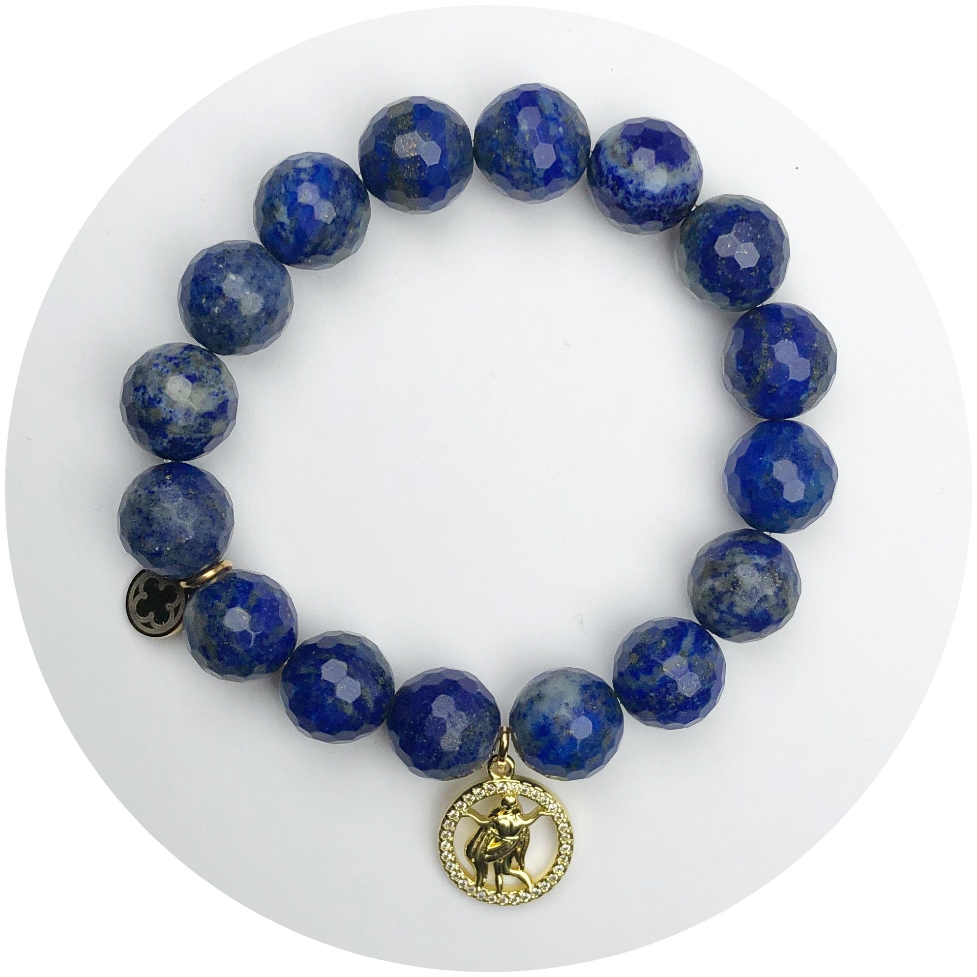 Lapis with Virgo Zodiac Pendant