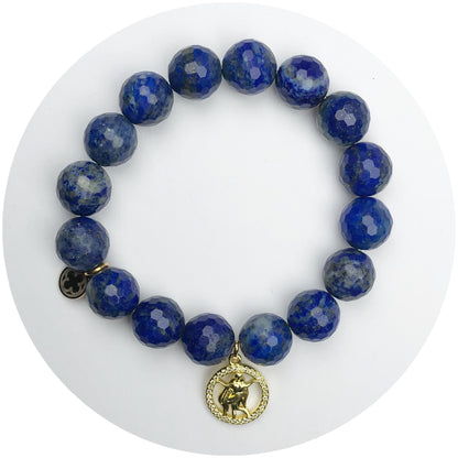 Lapis with Virgo Zodiac Pendant