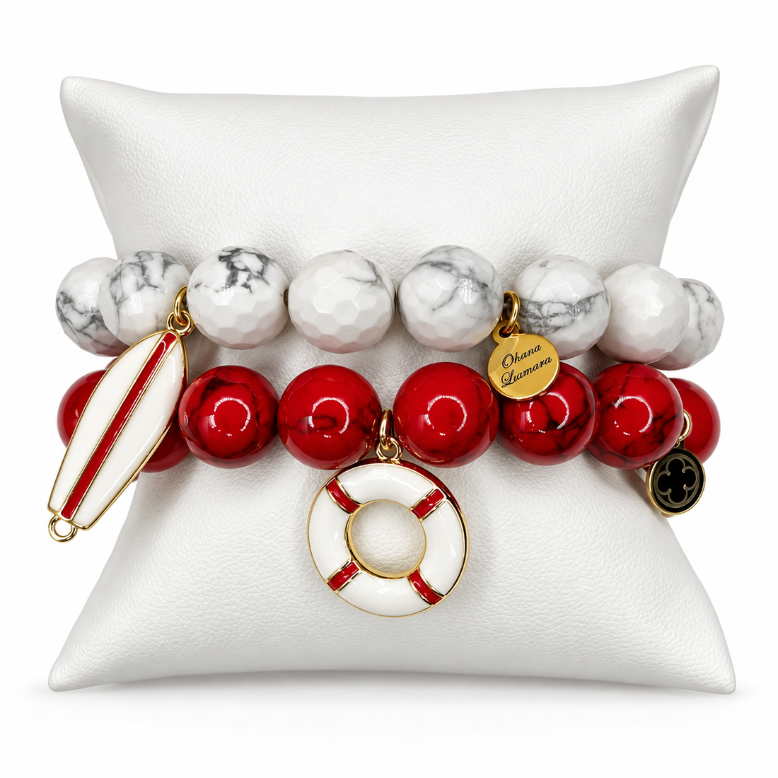Lifesaver Armparty on white studio background