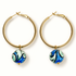 Turquoise Pallina Ceramic Hoop Earrings