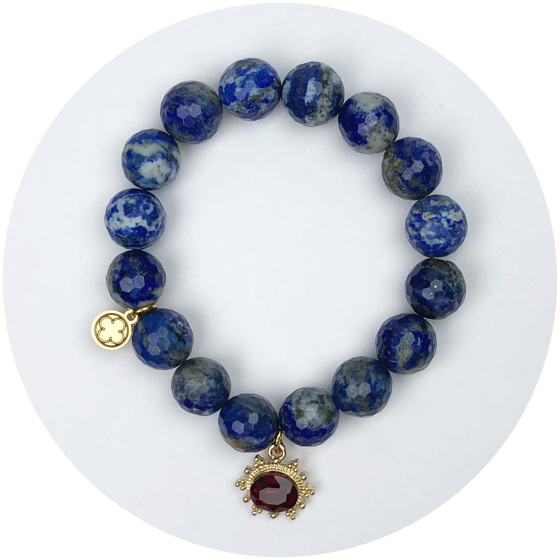 Azul Jasper with Red Gem Pendant