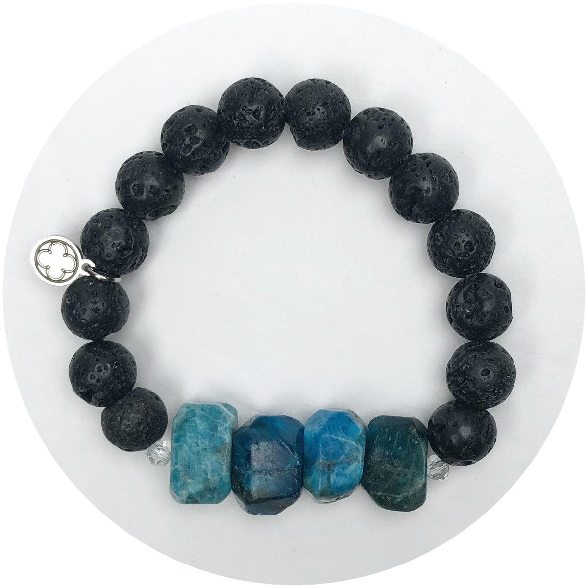 Lava Stone with Arctic Indigo Nugget