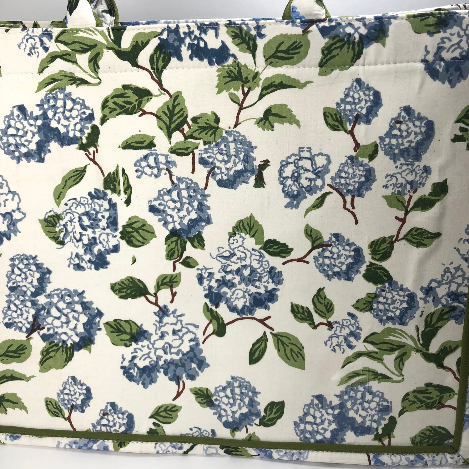 Bianca Blue Hydrangea Beaded &quot;Beach&quot; Bag