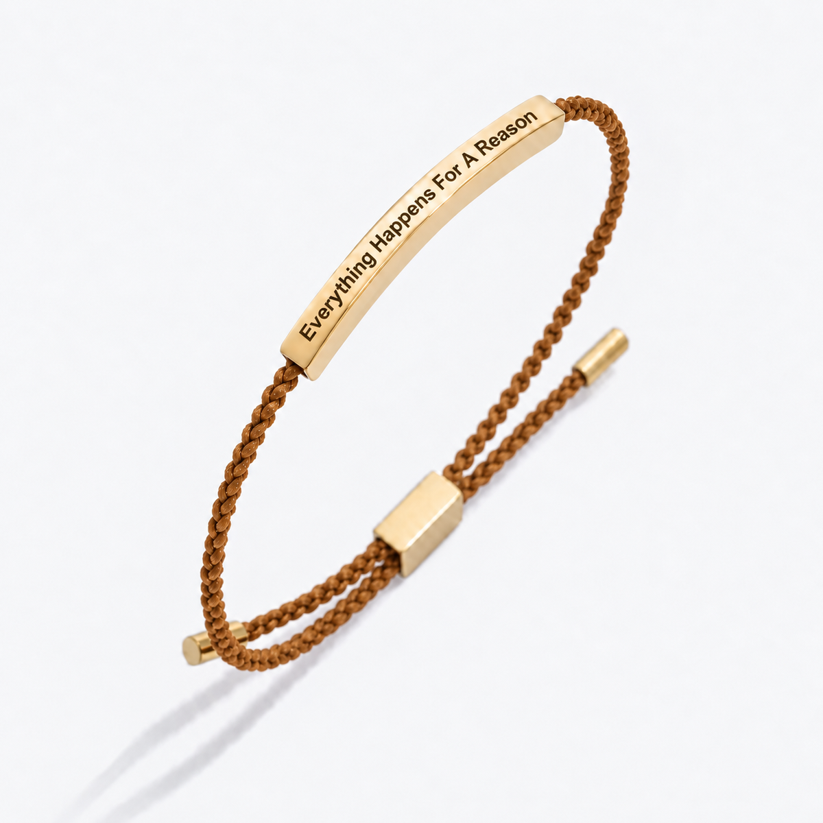 "Everything Happens For a Reason" Adjustable Bracelet