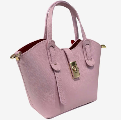 Alessia White Leather Tote