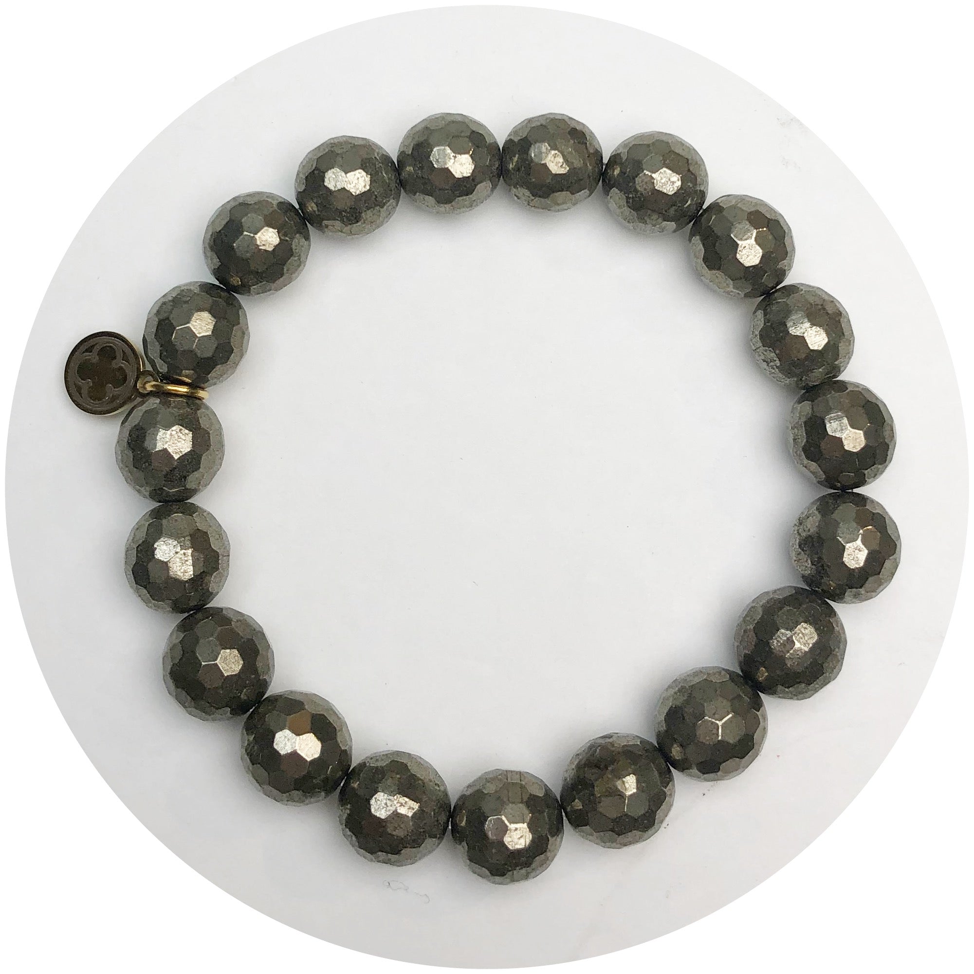 Pyrite Beaded Bracelet
