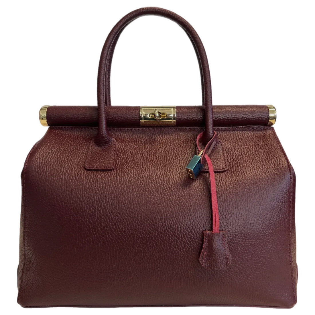 Caterina Marsala Leather Handbag