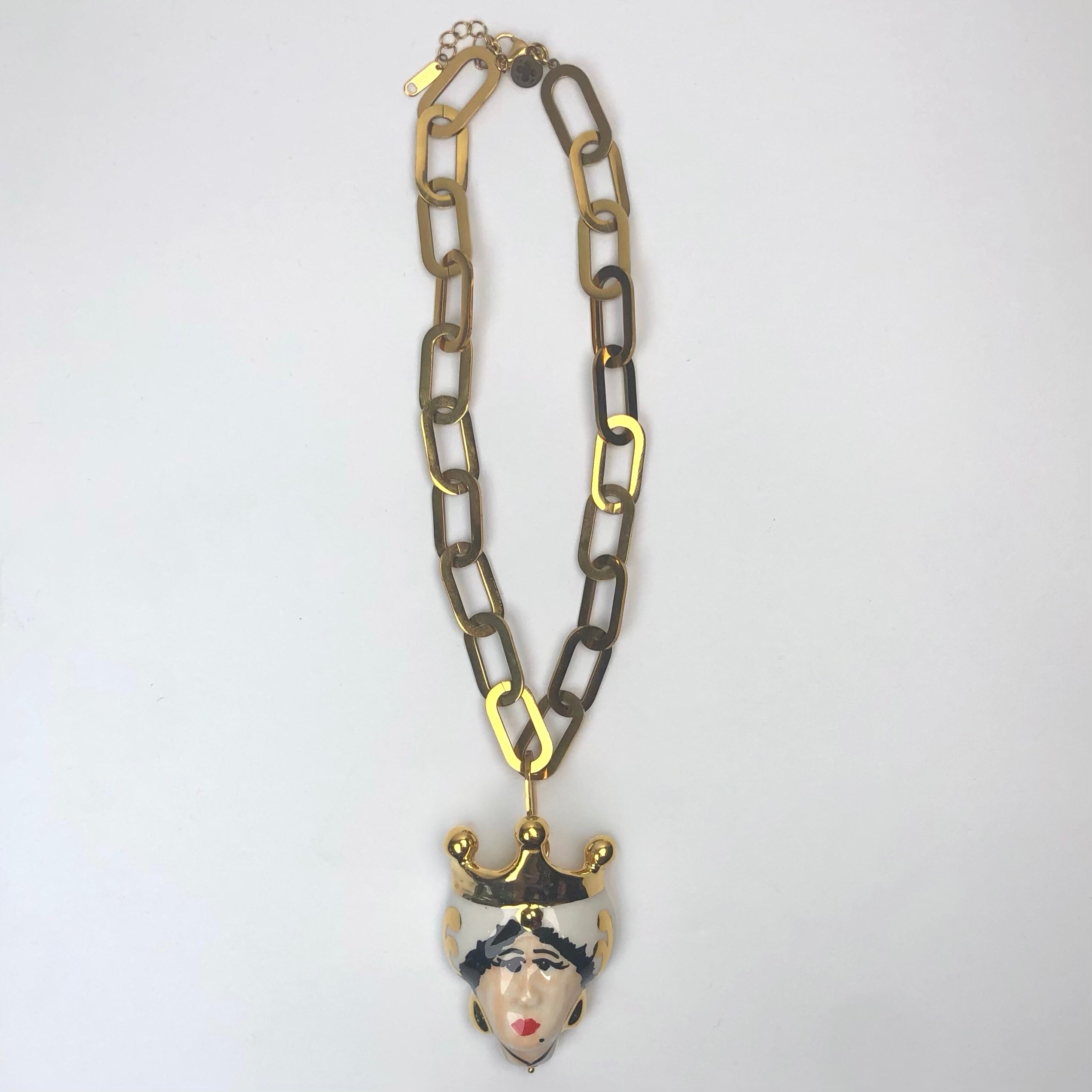 La Regina Ceramic Testa Di Moro Necklace – Oriana Lamarca Designs