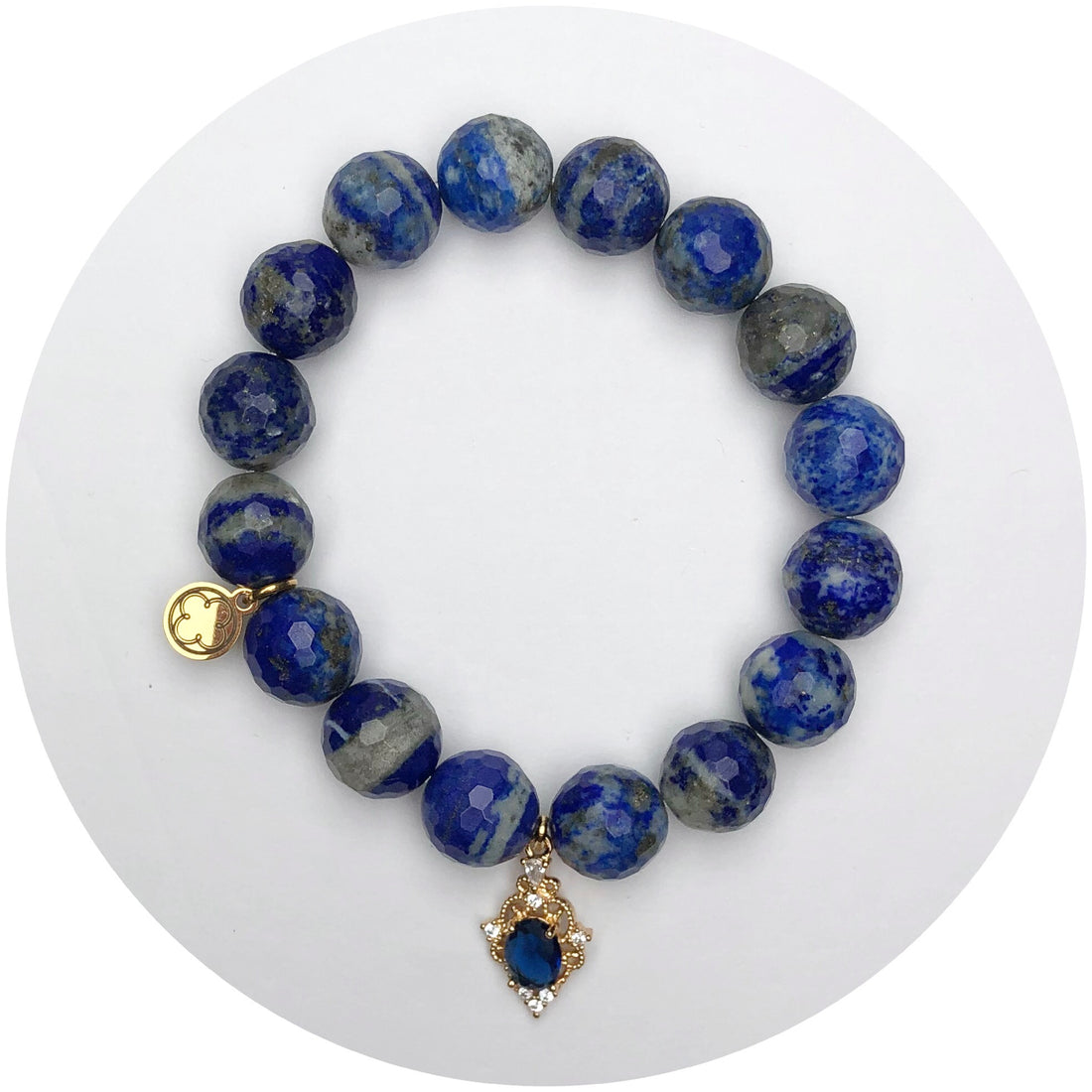 Blue Lagoon Agate with Blue Crystal Pendant