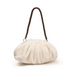 La Nuvola Beige Faux Mink Bag - Oriana Lamarca LLC