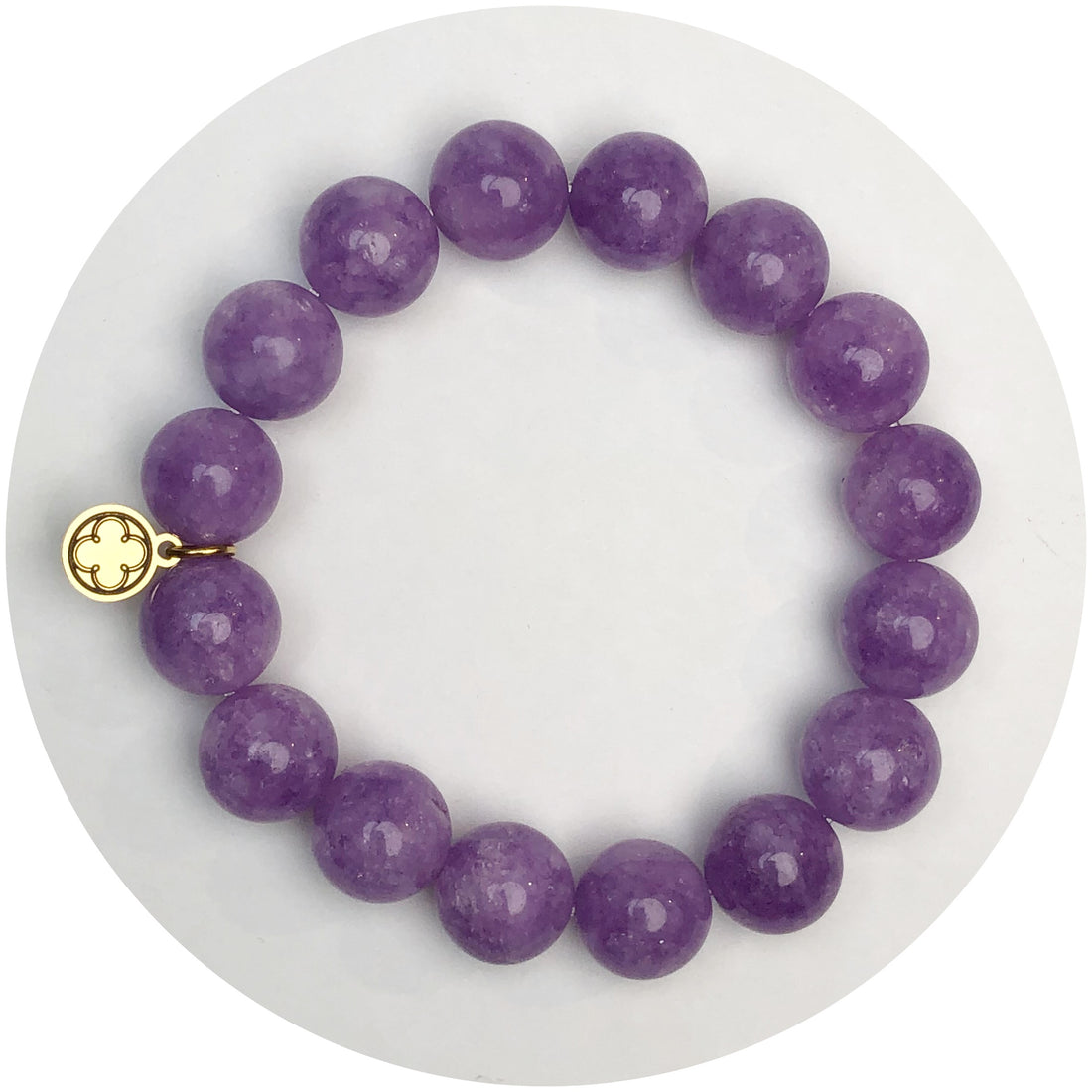 Lepidolite Light Beaded Bracelet