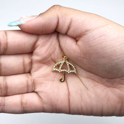 Pavé Umbrella Pendant