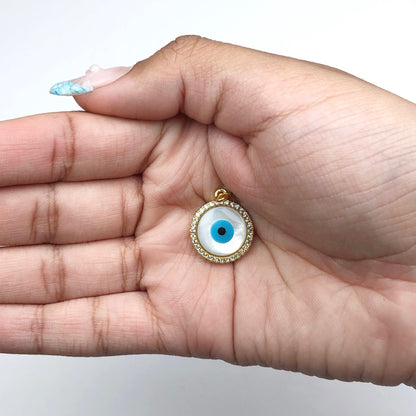 Mother of Pearl Evil Eye Pendant