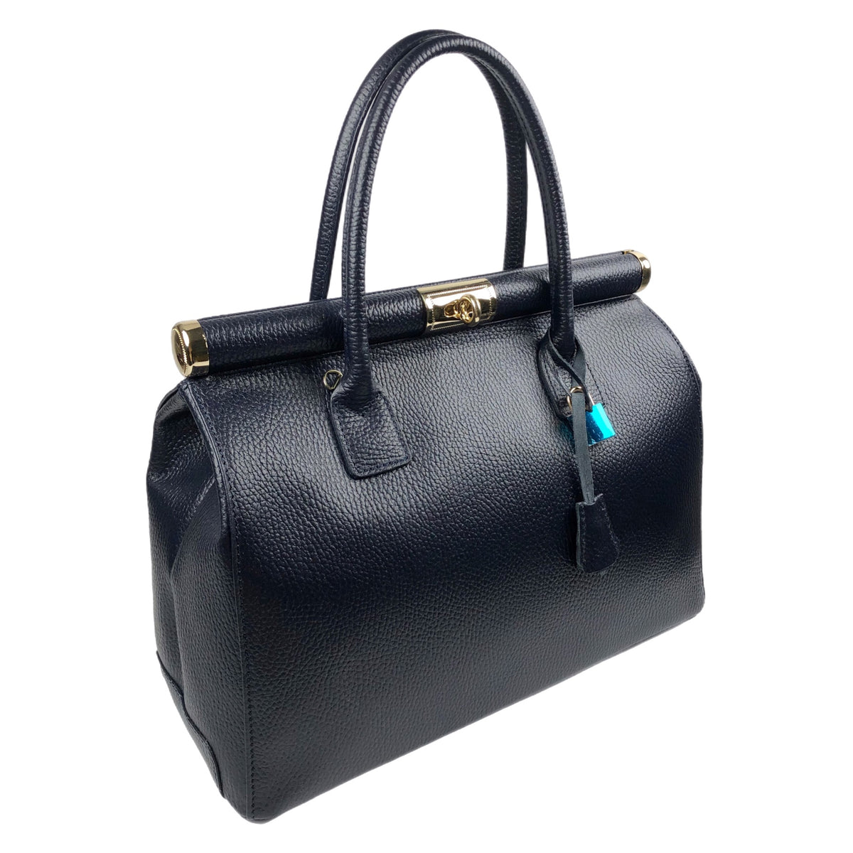 CATERINA MIDNIGHT BLUE LEATHER HANDBAG