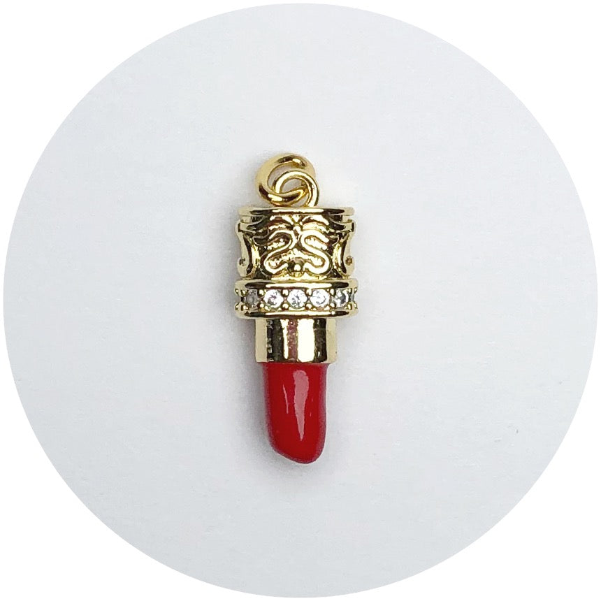 Pavé Lipstick Pendant - Oriana Lamarca LLC