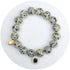 Dalmatian Jasper with Pavé Black Gold Crystal Star Pendant - Oriana Lamarca LLC