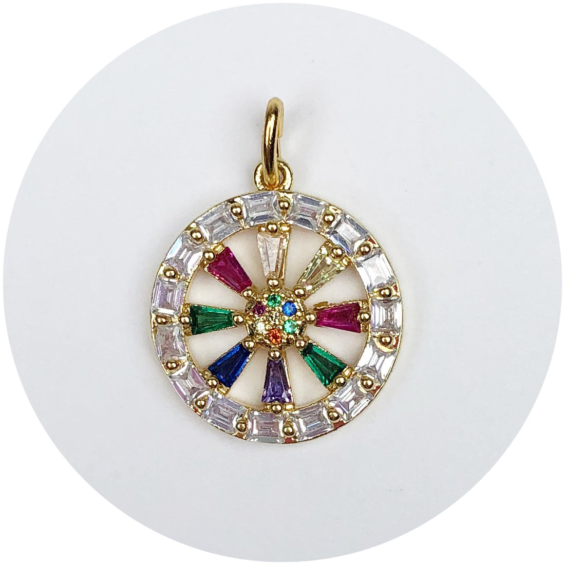 Pavé Rainbow Hidden Gems Pendant