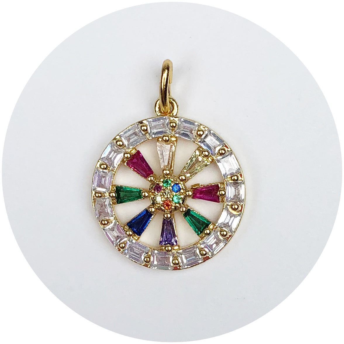 Pavé Rainbow Hidden Gems Pendant