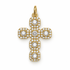 Baguette Cross Pendant - Oriana LaMarca Designs