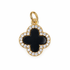 Black Onyx Clover Pendant - Oriana LaMarca Designs