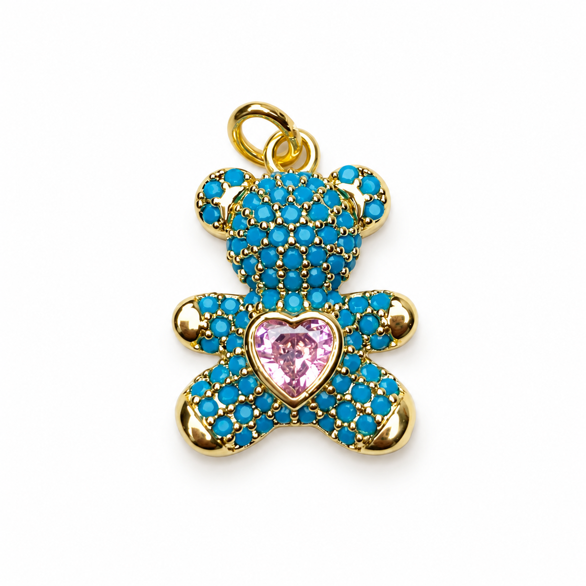 Blue Teddy Pendant - Oriana LaMarca Designs