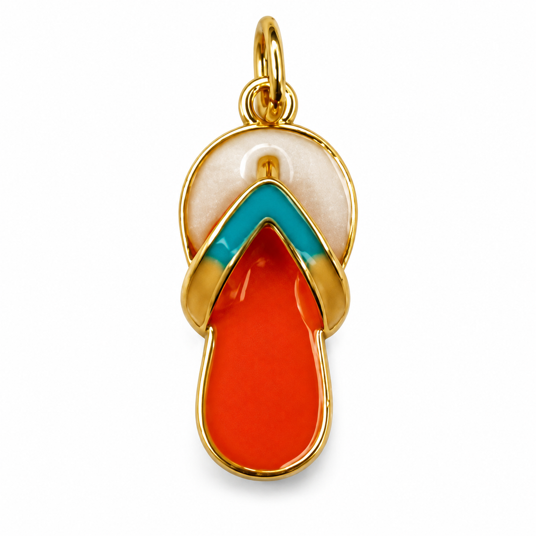 Flip Flop Pendant on a white background