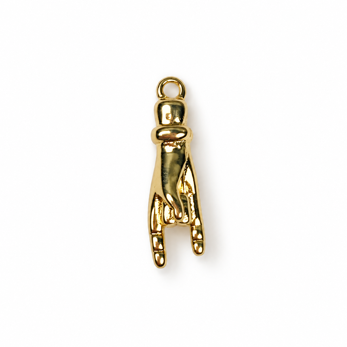 Gold "Malocchio" Hand Pendant