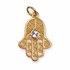 Gold Filigree Hamsa Pendant