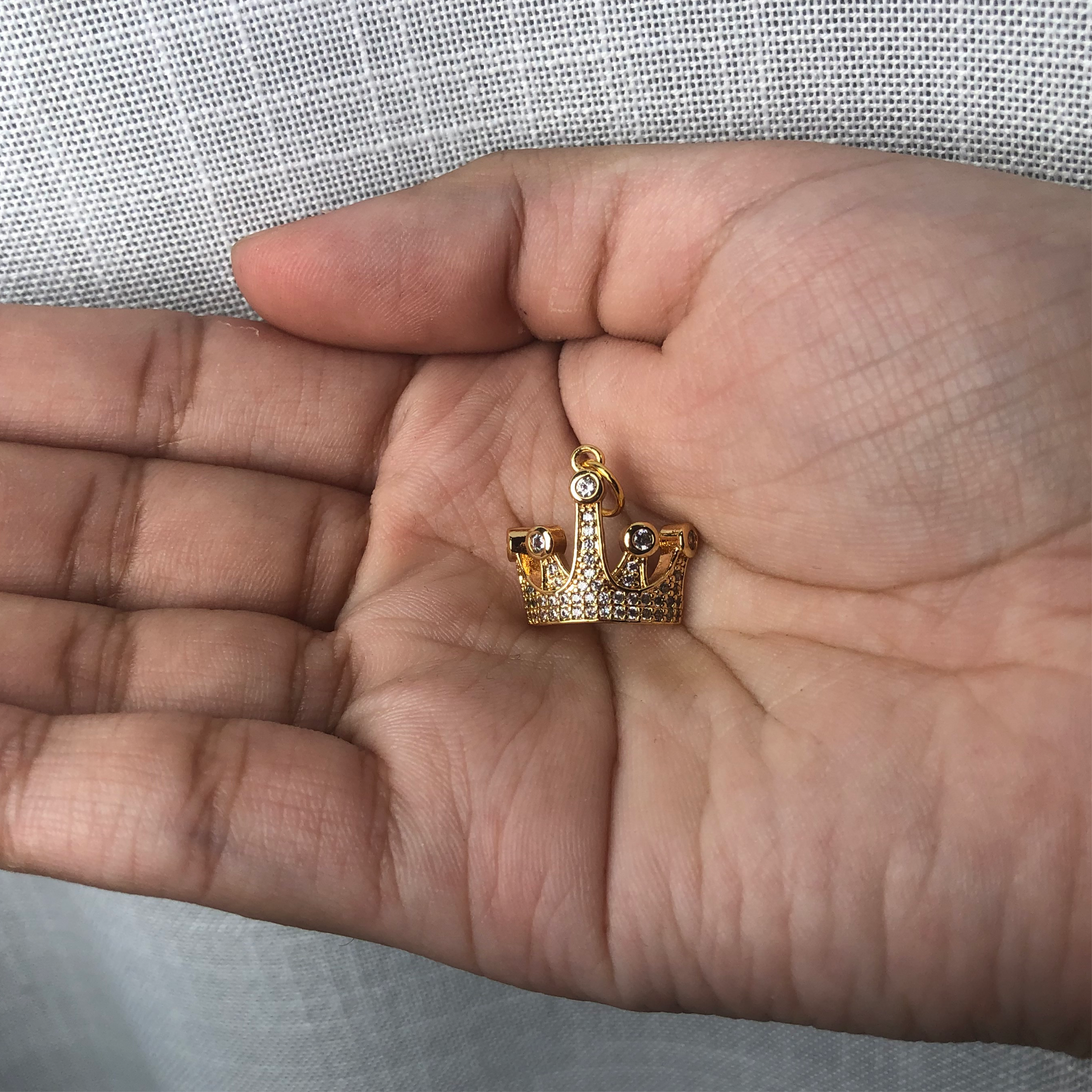 Pavé Crown Pendant