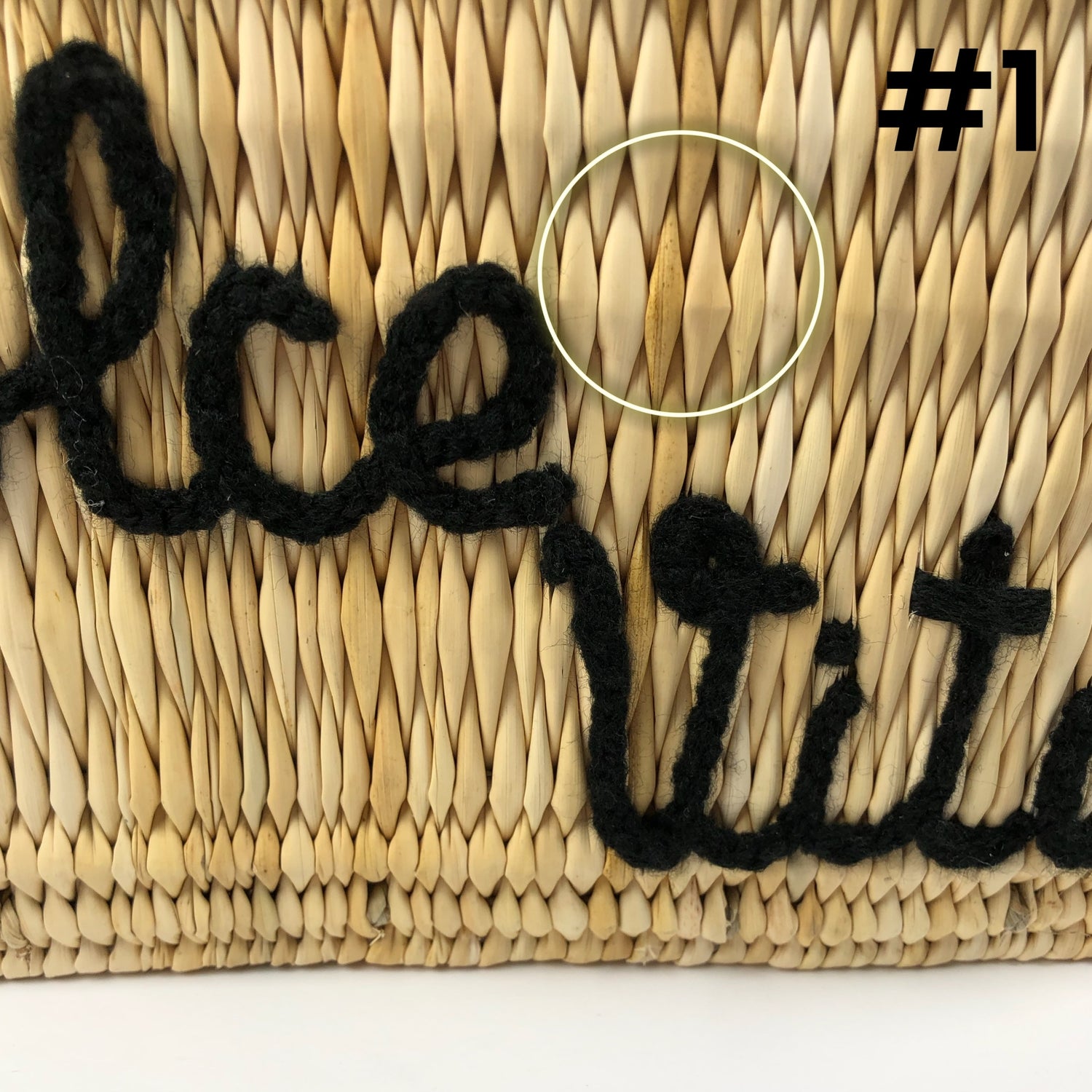 DOLCE VITA LEATHER HANDLE REED BAG