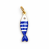 Blue Sardine Pendant on a clean studio background