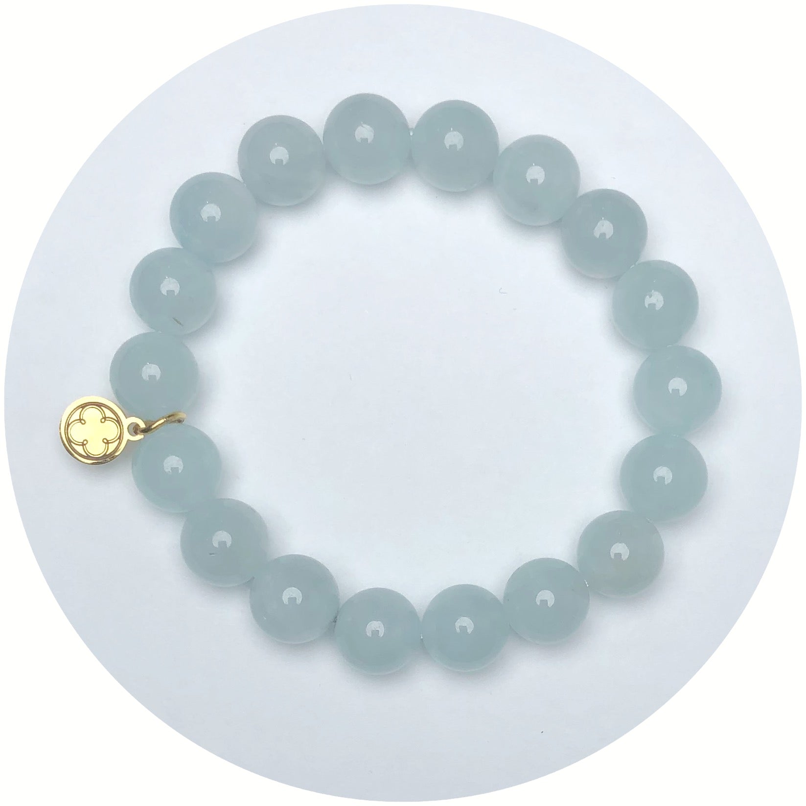 Aquamarine Beaded Bracelet