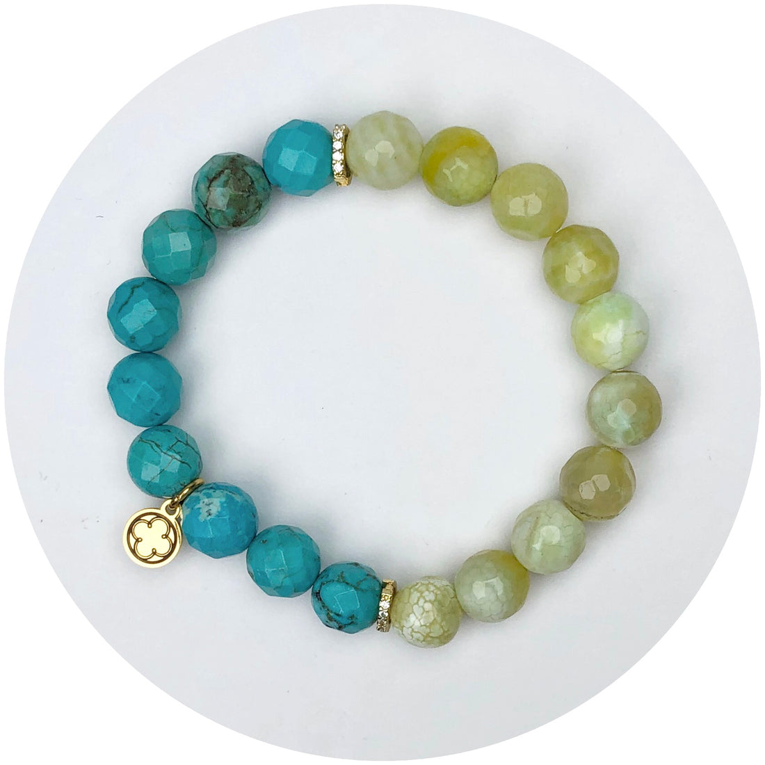 Toasted Turquoise and Squash Jasper Halfsie