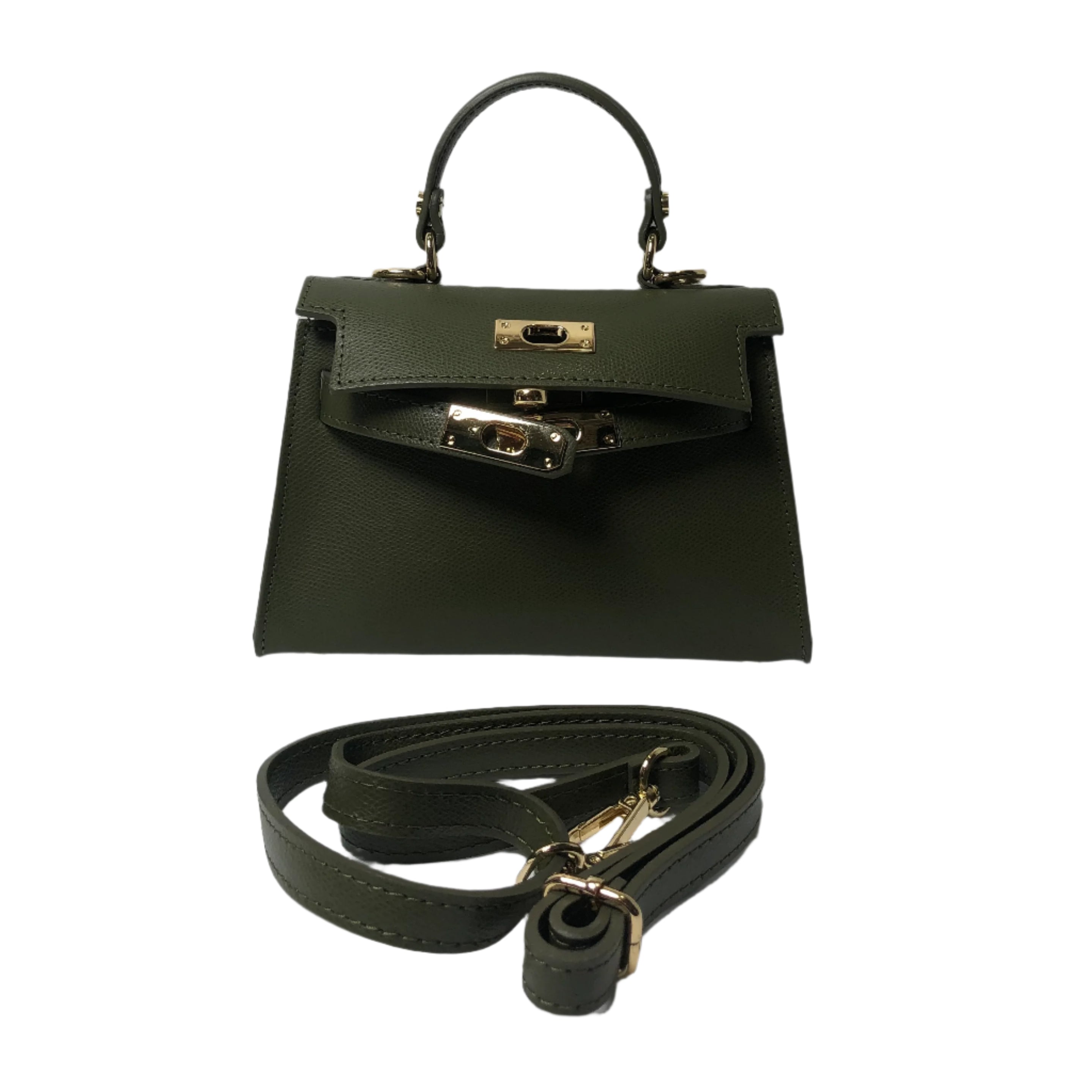 Sophie Olive Green Leather Handbag