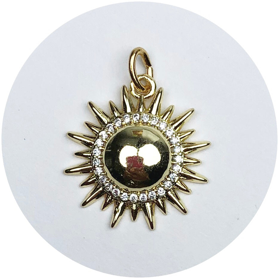 Pavé Sun Pendant